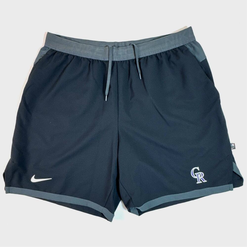 Nike Colorado Rockies Clint Hurdle Team Issued MLB Dri-FIT Shorts XXL 2022
